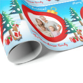 Personalisiertes Foto-Weihnachtsverpackungs-Papier Geschenkpapier (Rolleneckpunkt)