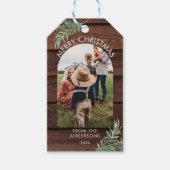 Personalisiertes Foto Weihnachtsweizengeschenk Tag Geschenkanhänger (Vorderseite)