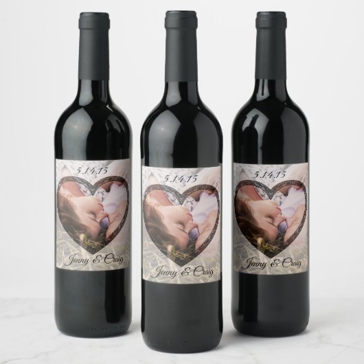 Personalisiertes Foto Weinflaschen Weinetikett (Flaschen)