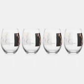 Personalisiertes Foto Weinglas Ohne Stiel (Links)