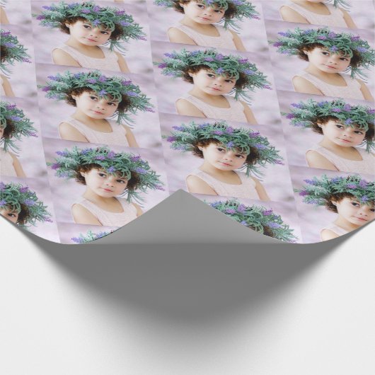 Personalisiertes Foto-Wrapper Geschenkpapier (Ecke)