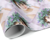 Personalisiertes Foto-Wrapper Geschenkpapier (Rolleneckpunkt)