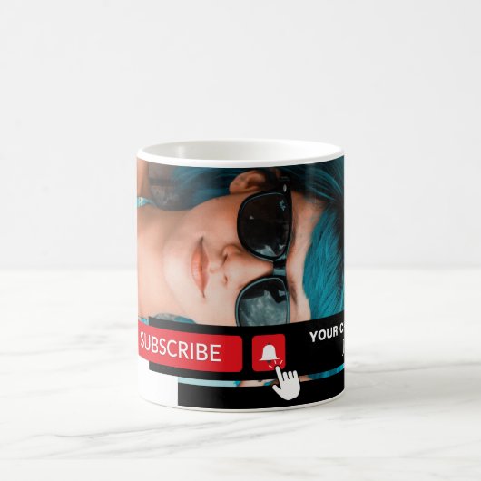 Personalisiertes Foto, YouTube - Vloggerwerbung Kaffeetasse (Mittel)