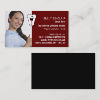 Personalisiertes Foto, Zahnheilkunde, Zahnärzte Visitenkarte