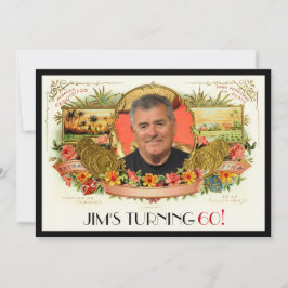 Personalisiertes Foto Zigarren-Box-Etikett Party e Einladung