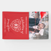 personalisiertes Foto zum 40. Jubiläum Banner (Horizontal)