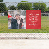 personalisiertes Foto zum 40. Jubiläum Banner (Insitu)