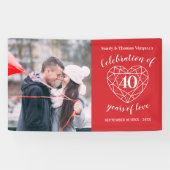 personalisiertes Foto zum 40. Jubiläum Banner (Horizontal)