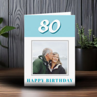 personalisiertes Foto zum 80. Geburtstag