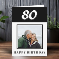 personalisiertes Foto zum 80. Geburtstag
