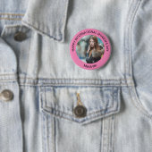 Personalisiertes Foto zum Frauentag | März 8. Button (Beispiel)