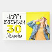 Personalisiertes Foto zum Geburtstag Banner (Horizontal)