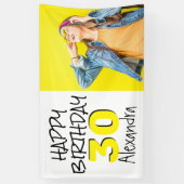 Personalisiertes Foto zum Geburtstag Banner (Vertikal)