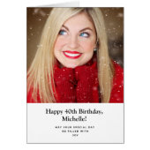 Personalisiertes Foto zum Geburtstag jeder Altersk (Vorne)