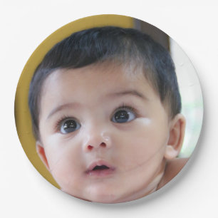 Personalisiertes Foto zum Geburtstag Pappteller