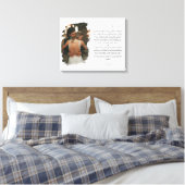 Personalisiertes Foto zum Hochzeitstag Leinwanddruck (Insitu (Schlafzimmer))