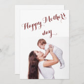 Personalisiertes Foto zum Muttertag Dankeskarte (Vorne/Hinten)