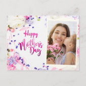 Personalisiertes Foto zum Muttertag Postkarte (Vorderseite)