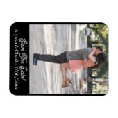 Personalisiertes Foto zum Speichern des Datums-Mag Magnet (Horizontal)