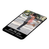 Personalisiertes Foto zum Speichern des Datums-Mag Magnet (Linke Seite)