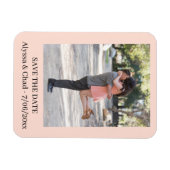 Personalisiertes Foto zum Speichern des Datums-Mag Magnet (Horizontal)