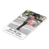 Personalisiertes Foto zum Speichern des Datums-Mag Magnet (Linke Seite)