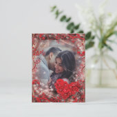 Personalisiertes Foto zum Valentinstag Feiertagskarte (Stehend Vorderseite)