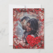 Personalisiertes Foto zum Valentinstag Feiertagskarte (Vorderseite)