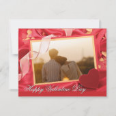 Personalisiertes Foto zum Valentinstag Feiertagskarte (Vorderseite)