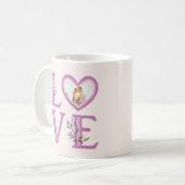 Personalisiertes Foto zum Valentinstag Kaffeetasse (Vorderseite Links)