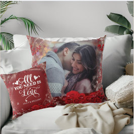 Personalisiertes Foto zum Valentinstag Kissen