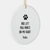 Personalisiertes Foto zum Zeichnen von Pet-Memoria Keramik Ornament (Rechts)
