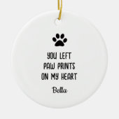 Personalisiertes Foto zum Zeichnen von Pet-Memoria Keramik Ornament (Vorne)