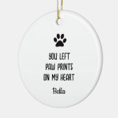 Personalisiertes Foto zum Zeichnen von Pet-Memoria Keramik Ornament (Links)