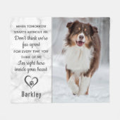 Personalisiertes Foto zur Erinnerung von Begleiter Fleecedecke (Vorderseite (Horizontal))