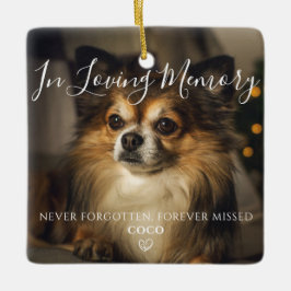 Personalisiertes Foto zur Erinnerung von Haustiere Keramikornament
