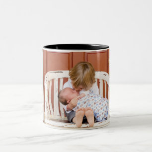 Personalisiertes Foto Zweifarbige Tasse