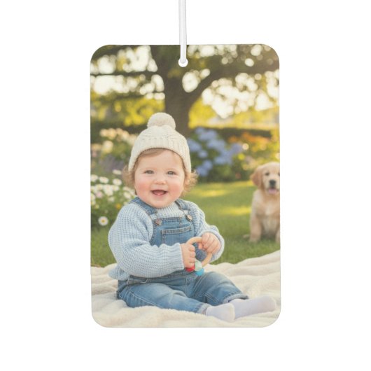 Personalisiertes Fotoauto Autolufterfrischer (Vorderseite)