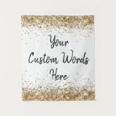 Personalisiertes Fotobooth White Gold im Hintergru Wandteppich (Vorderseite)