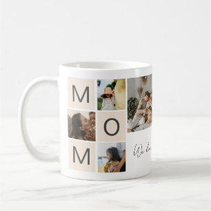 Personalisiertes Fotocollage-Geschenk zum Mutterta Kaffeetasse