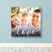 Personalisiertes Fotodruck-Skript Liebe Leinwanddruck (Insitu (Holzboden))