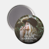 Personalisiertes Fotogedenken Magnet (Vorderseite/Rückseite)