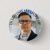 Personalisiertes Fotogedenkstück Button (Vorderseite)