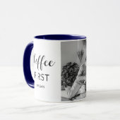 Personalisiertes Fotogeschenk für Morgenrituale Tasse (Vorderseite Links)