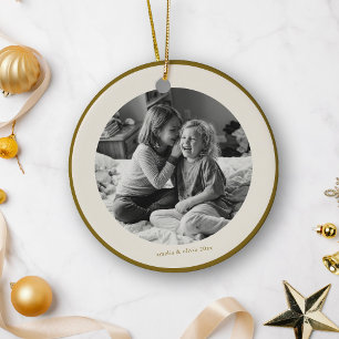 Personalisiertes Fotogeschenk Muttertag Kinder Mam Keramik Ornament