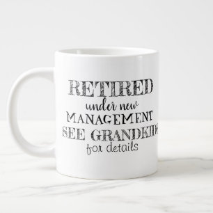 Personalisiertes Fotogeschenk zum Ruhestand  Jumbo-Tasse