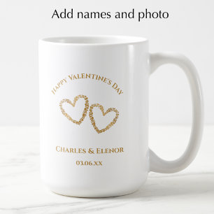 Personalisiertes Fotogeschenk zum Valentinstag Kaffeetasse