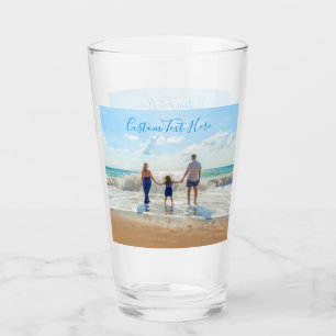 Personalisiertes Fotoglas mit individuellem Text Glas