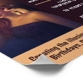 Personalisiertes Fotograf, Magierwerbung Poster (Ecke)