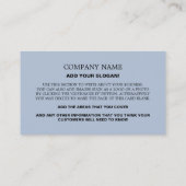 Personalisiertes Fotografieren, Zeichensprache-Tut Visitenkarte (Rückseite)